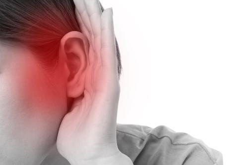 woman with hearing loss or hard of hearing